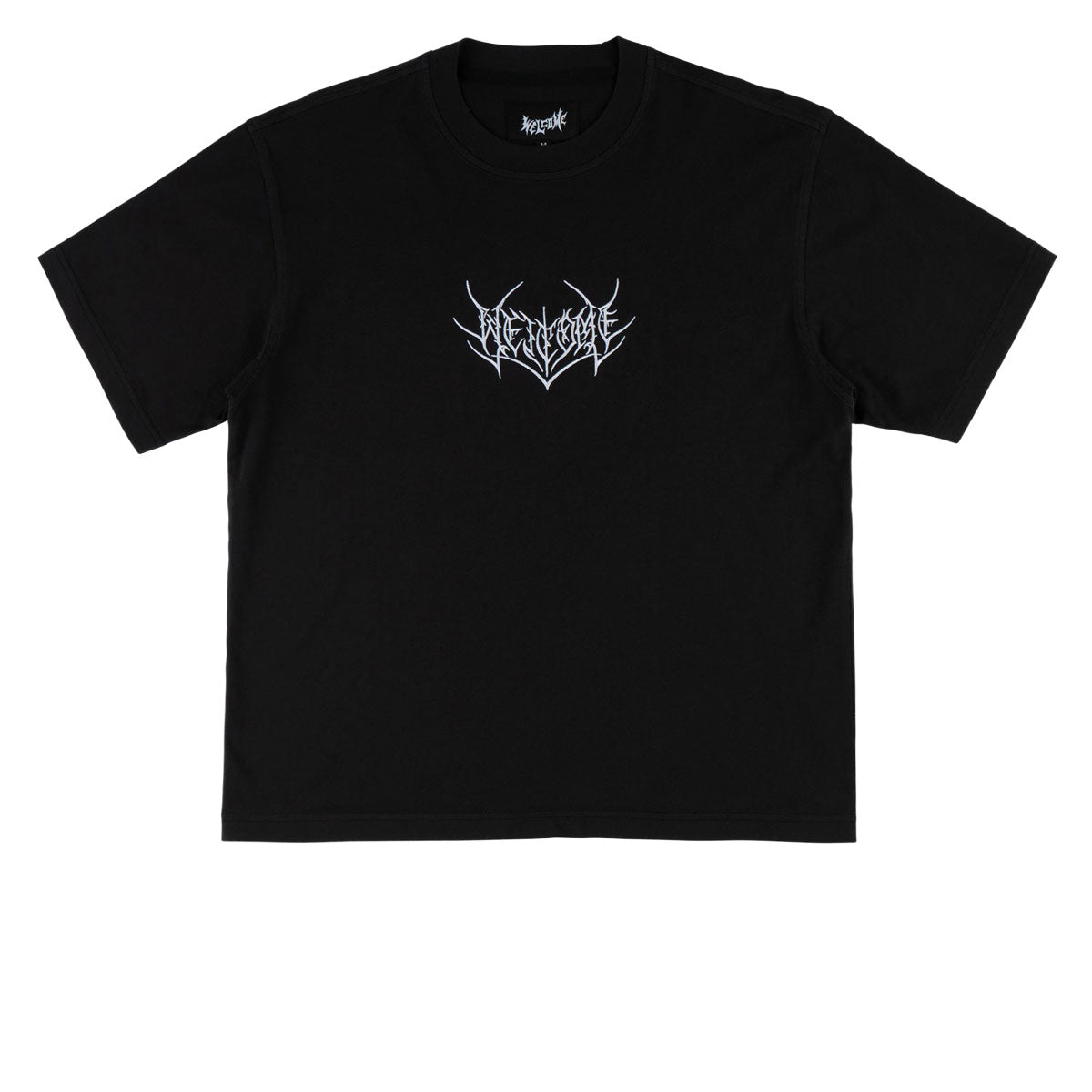 Welcome Splinter Knit T-Shirt - Black image 1