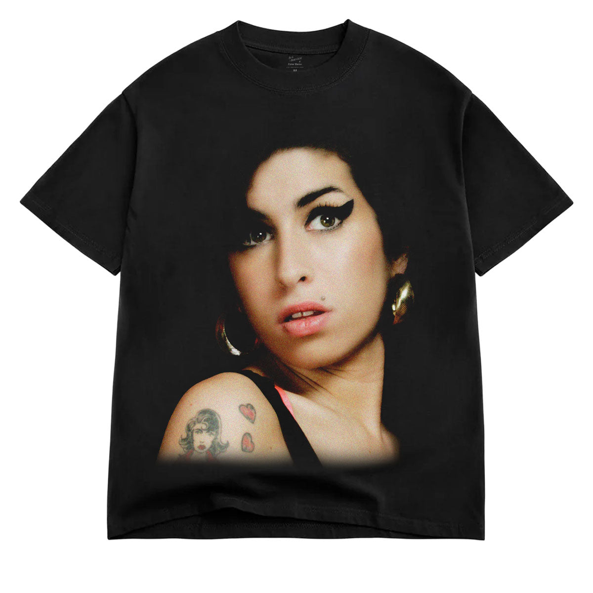 Color Bars x Amy Winehouse Back To Black T-Shirt - Black image 1