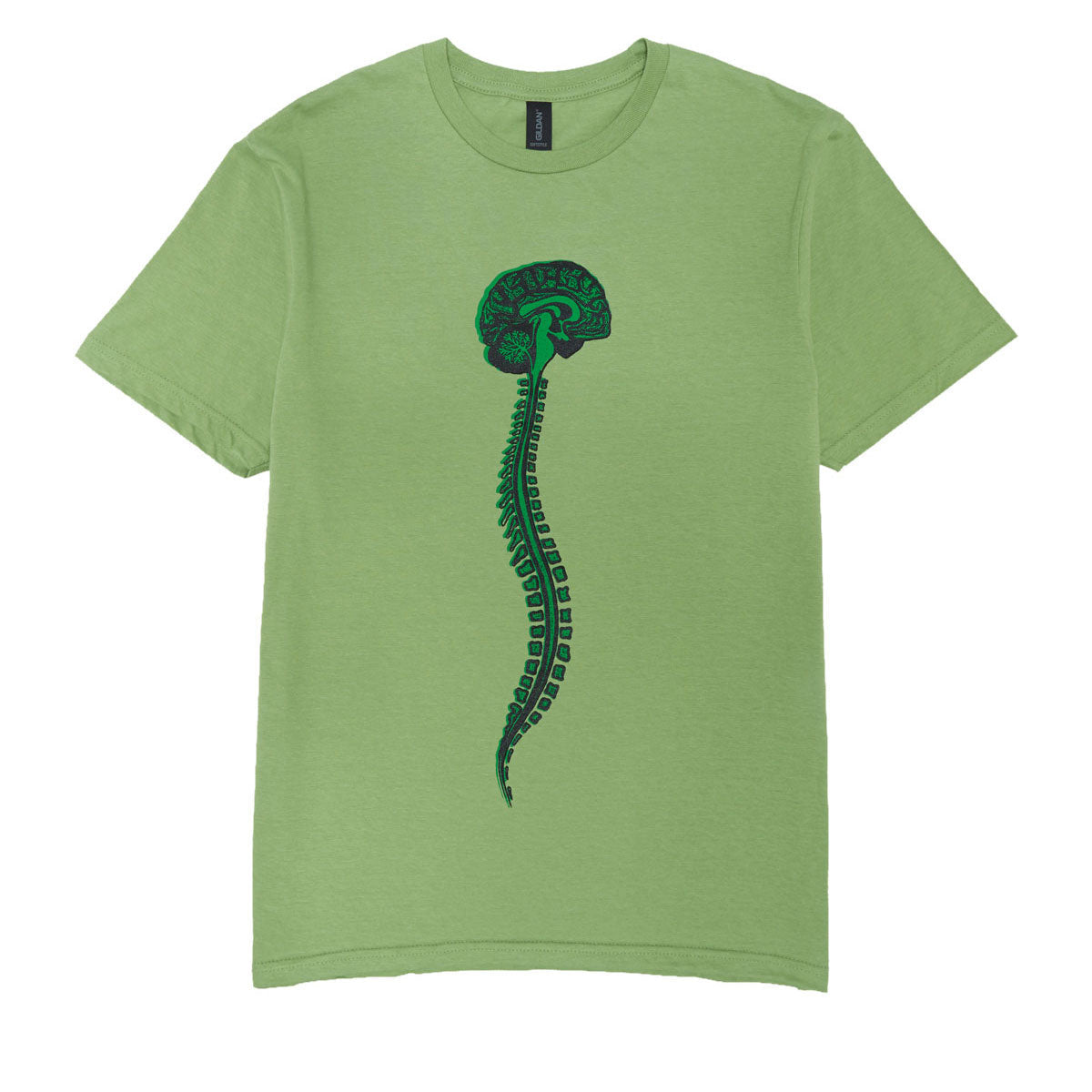 Tacky Joy Factory Brain Stem T-Shirt - Kiwi Green image 1