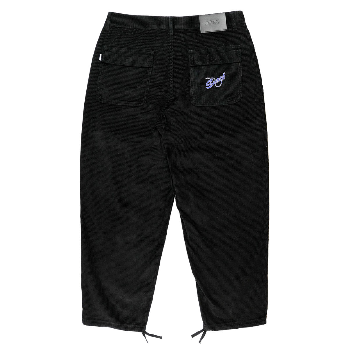 Snack Mic Check Corduroy Pants - Black image 2