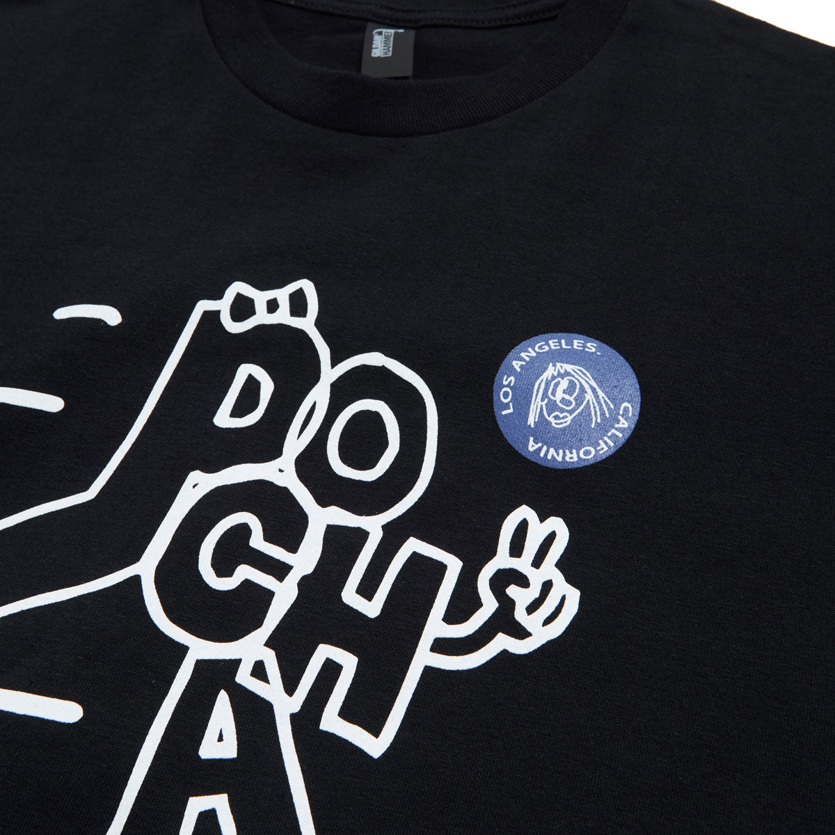 Pocha World Doodle Sk8 T-Shirt - Black image 2