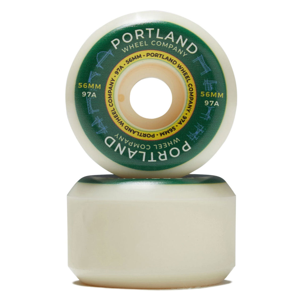 Portland Wheel Company Bridge Town 97d Skateboard Wheels - 56mm image 2