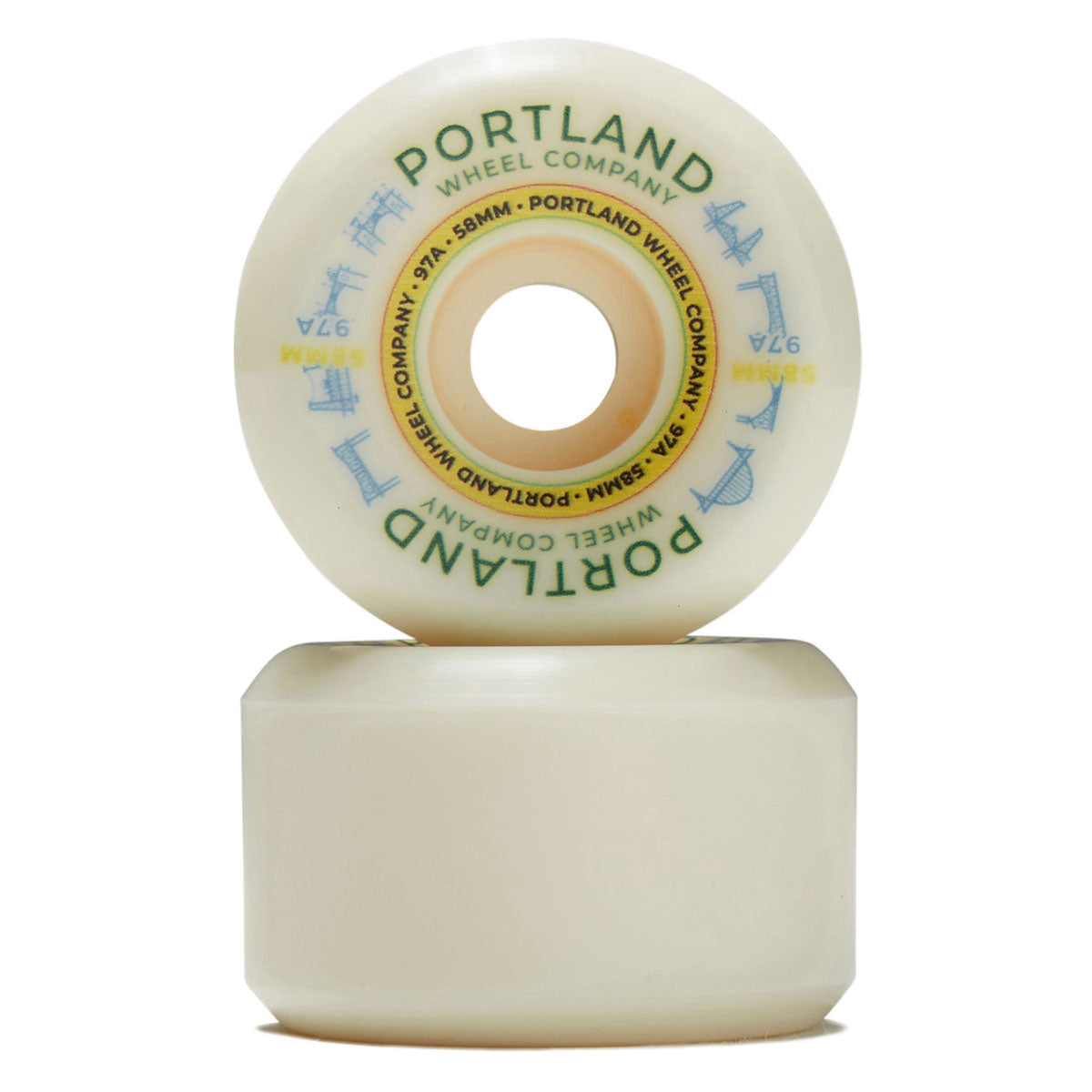 Portland Wheel Company Bridge Town 97d Skateboard Wheels - 58mm image 2