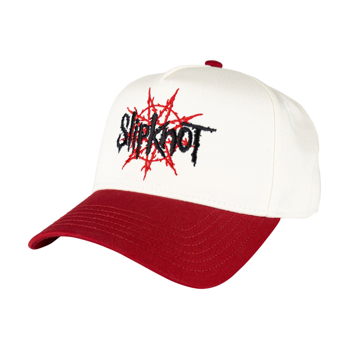 Welcome x Slipknot Nonagram Camo Hat - White/Red image 1