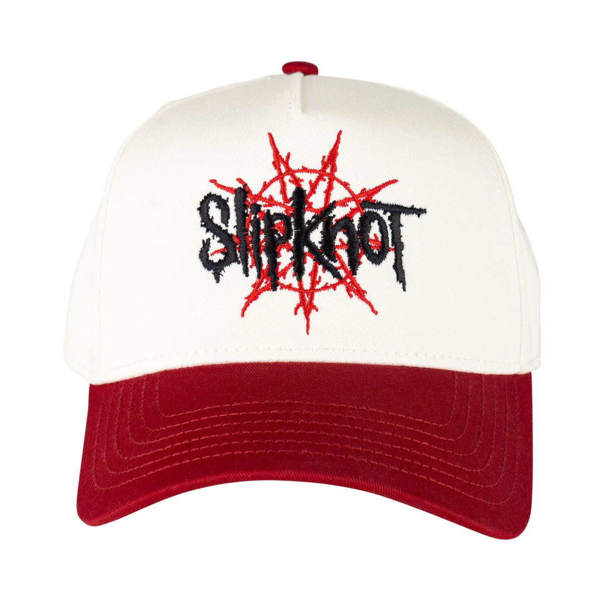 Welcome x Slipknot Nonagram Camo Hat - White/Red image 3