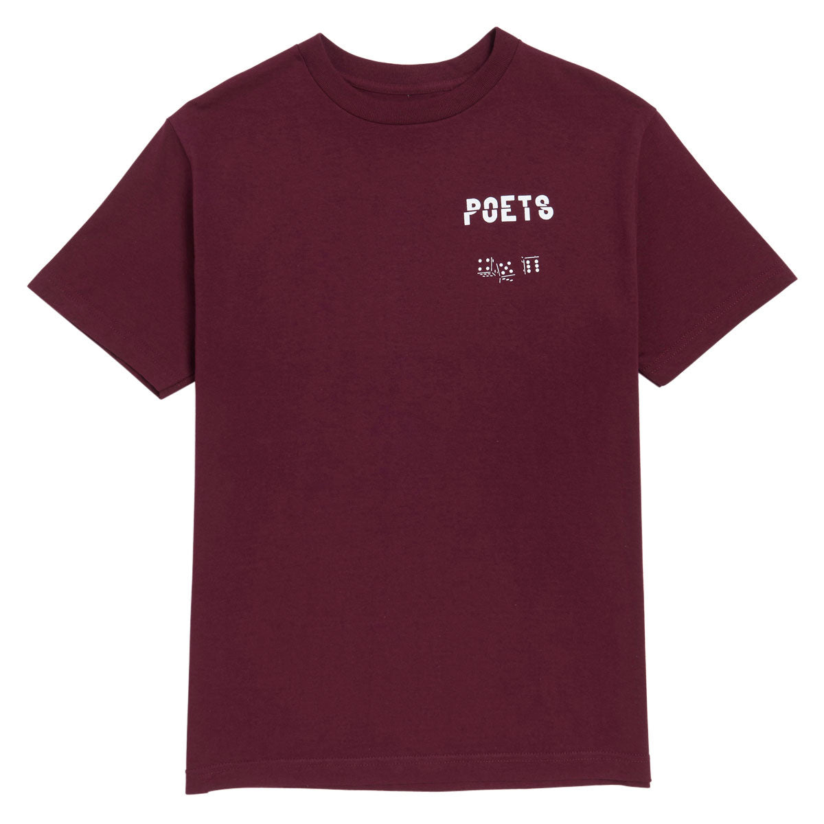 Poets Cee-Lo Screened T-Shirt - Burgundy image 1