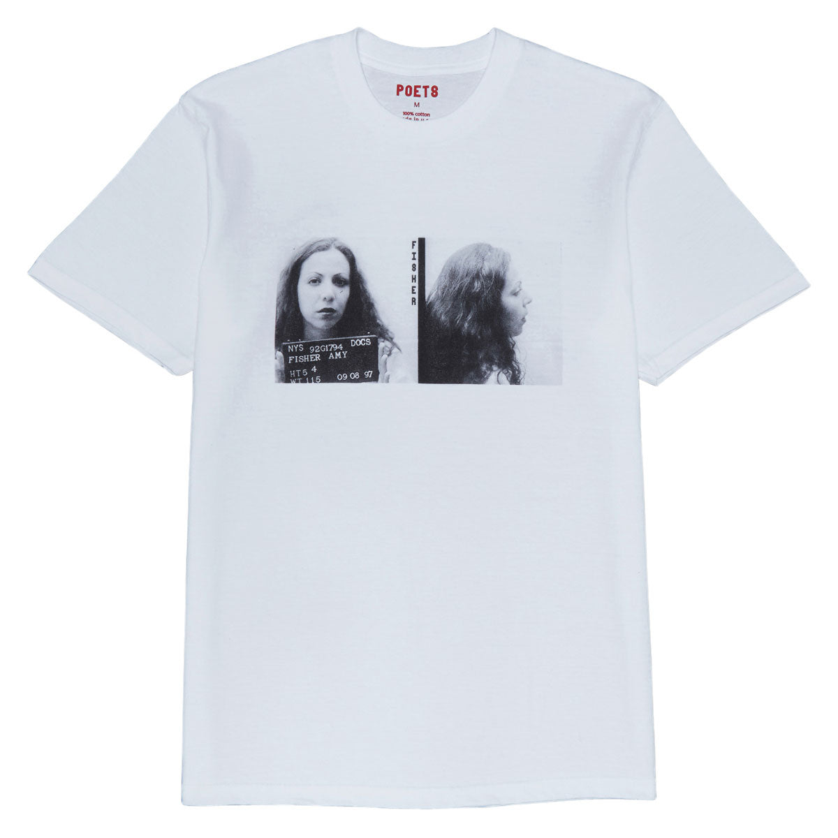 Poets Fisher DTG T-Shirt - White image 1