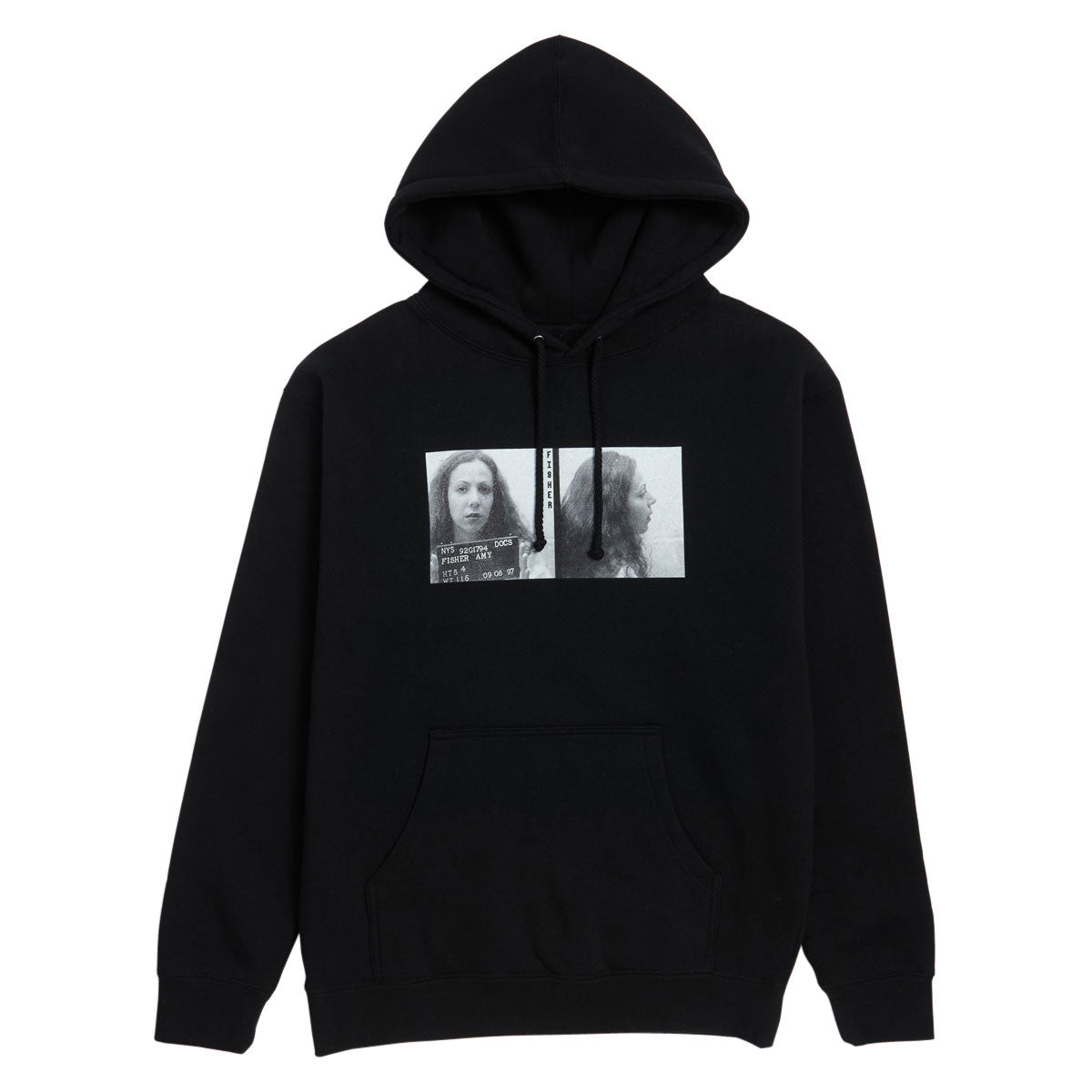 Poets Fisher DTG Hoodie - Black image 1