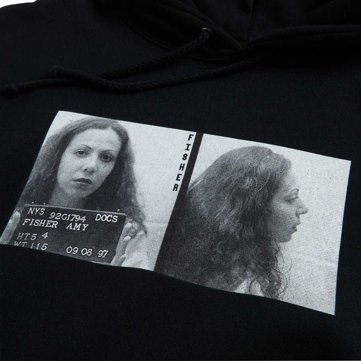 Poets Fisher DTG Hoodie - Black image 2