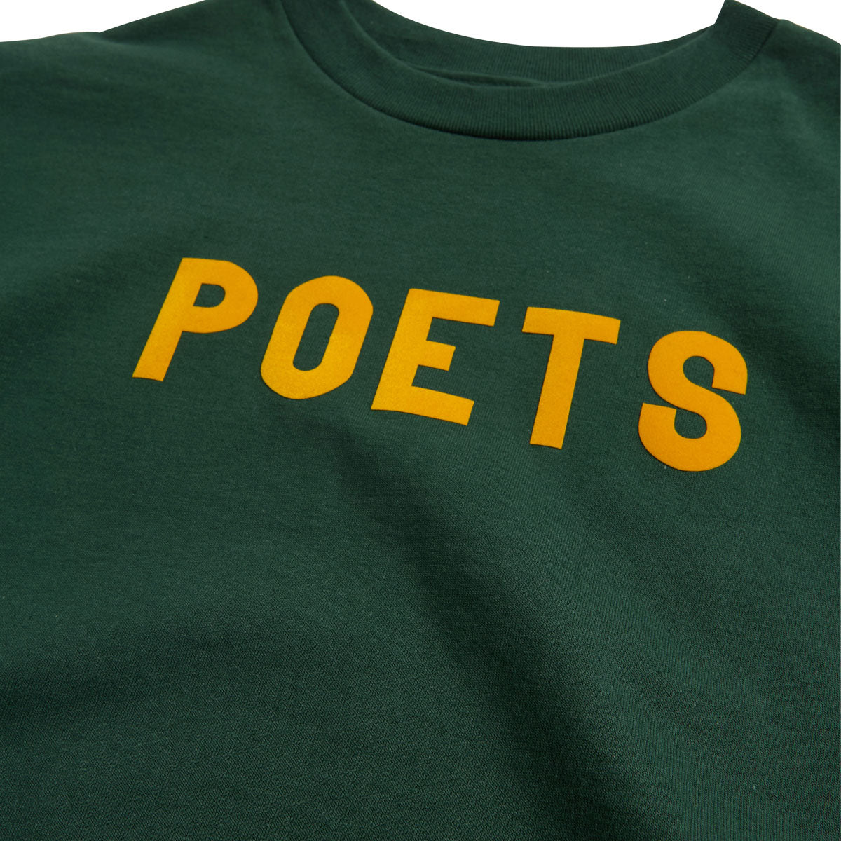 Poets OG Flocked T-Shirt - Green/Yellow Flocking image 2