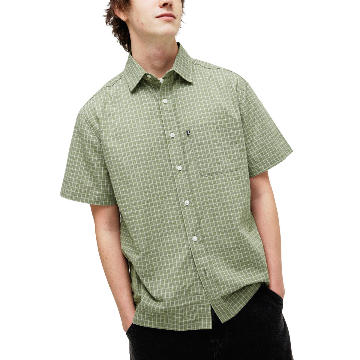 Passport Workers Check Shirt - Sage image 3