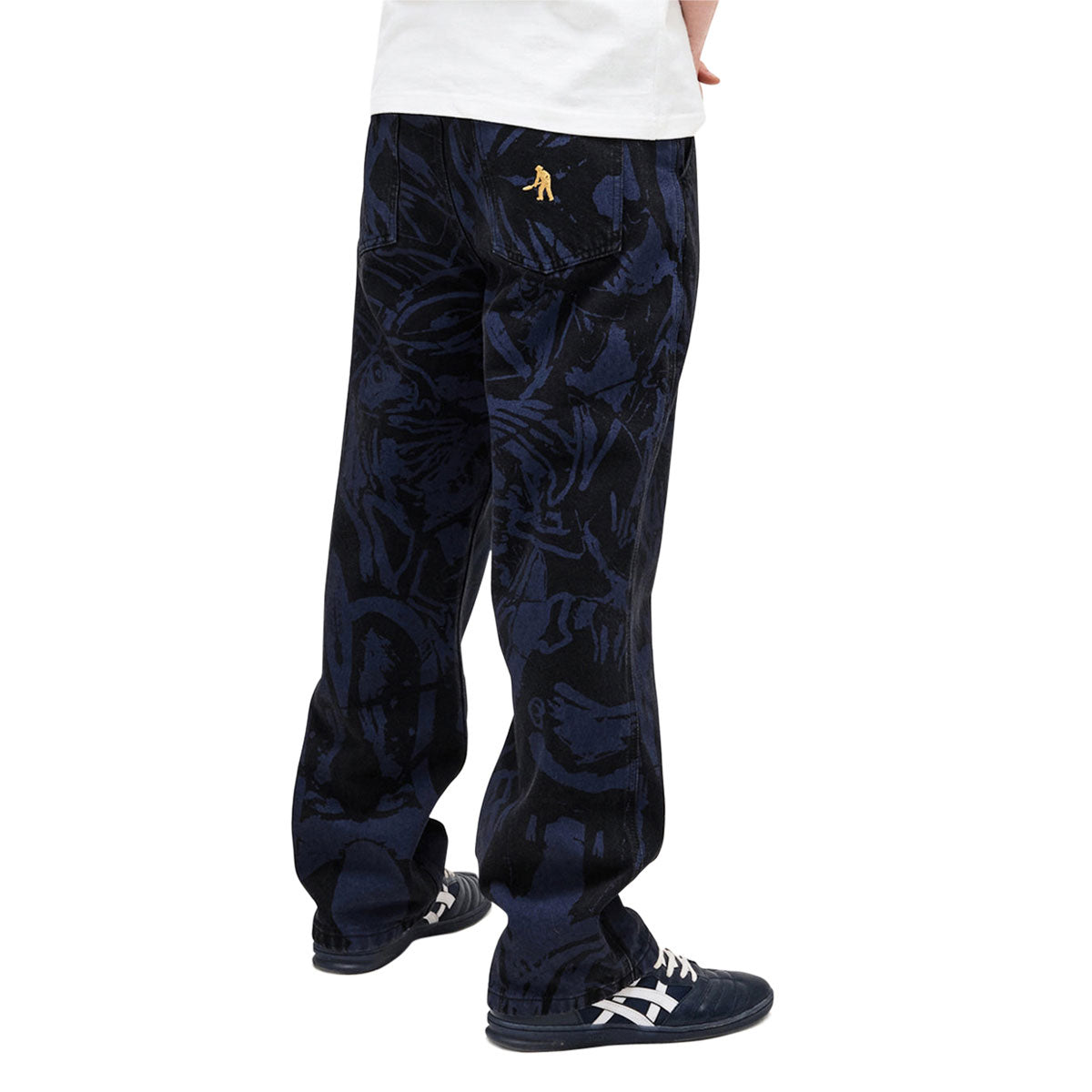 Passport Goes Around Workers Club Classic Jeans - Black/Navy image 3