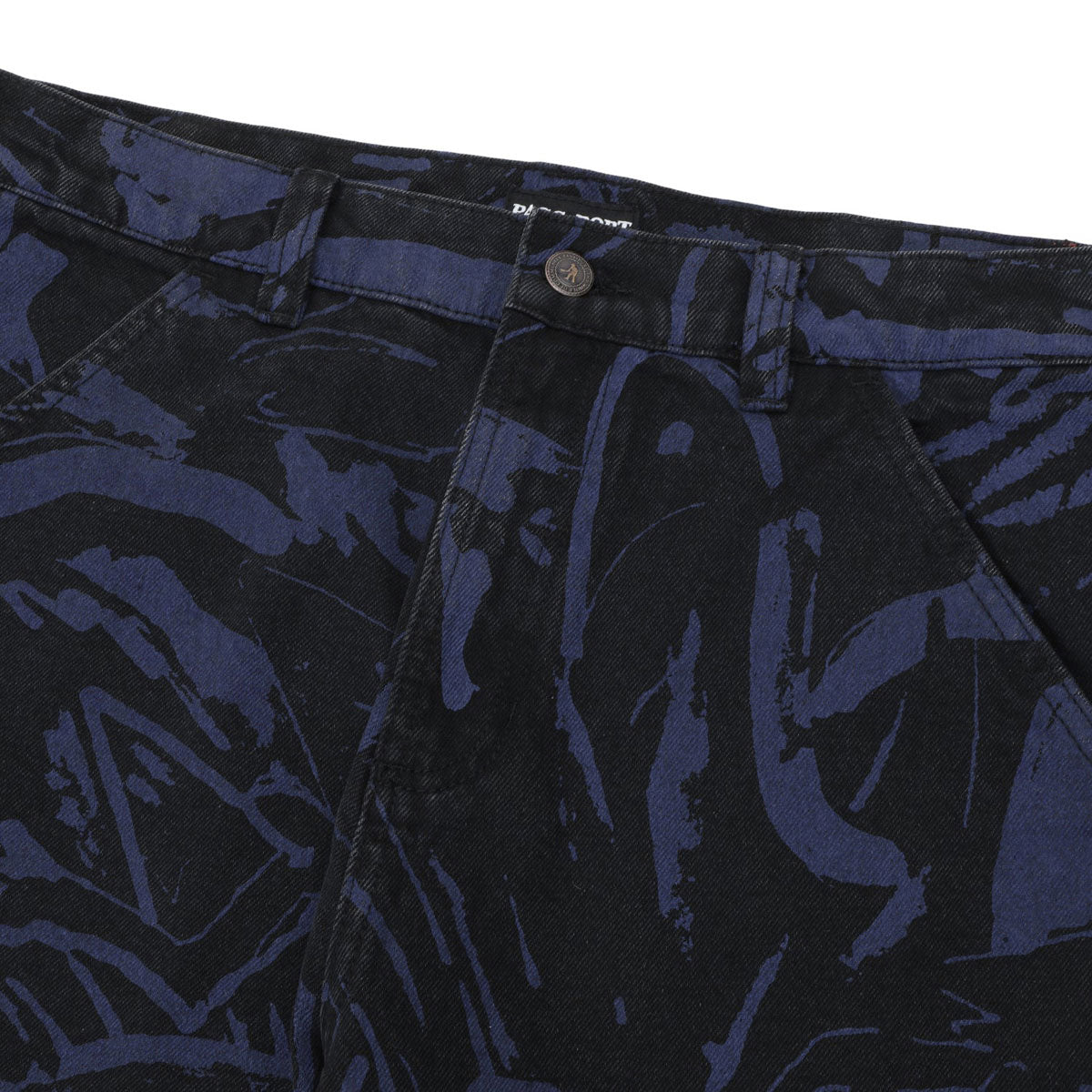 Passport Goes Around Workers Club Classic Jeans - Black/Navy image 4