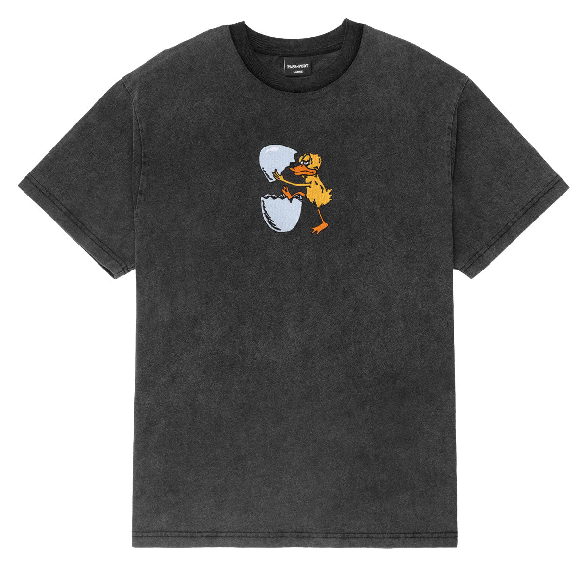 Passport Over It T-Shirt - Washed Black image 1