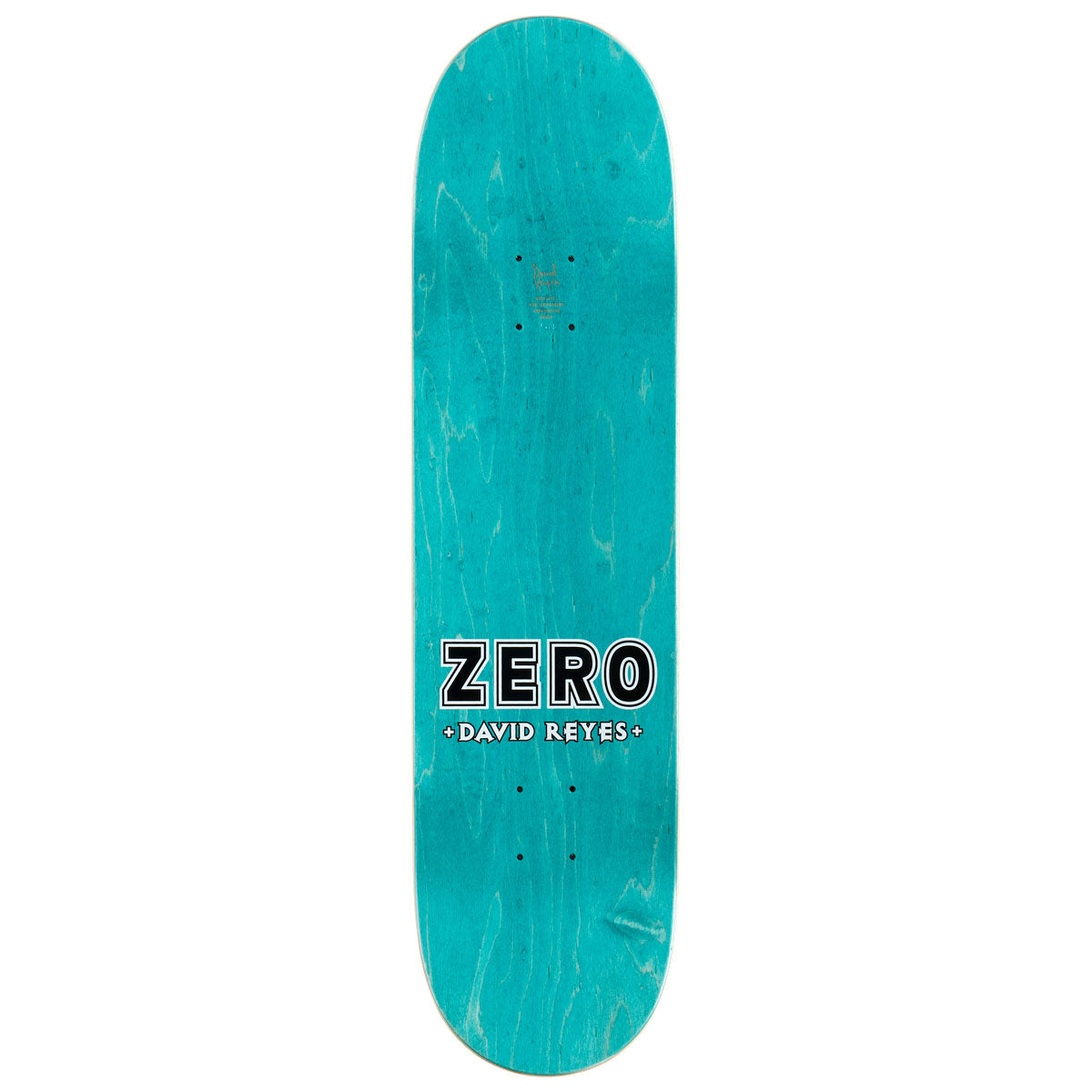 Zero Reyes Signature Bold Diamond Plate Skateboard Deck - 8.25