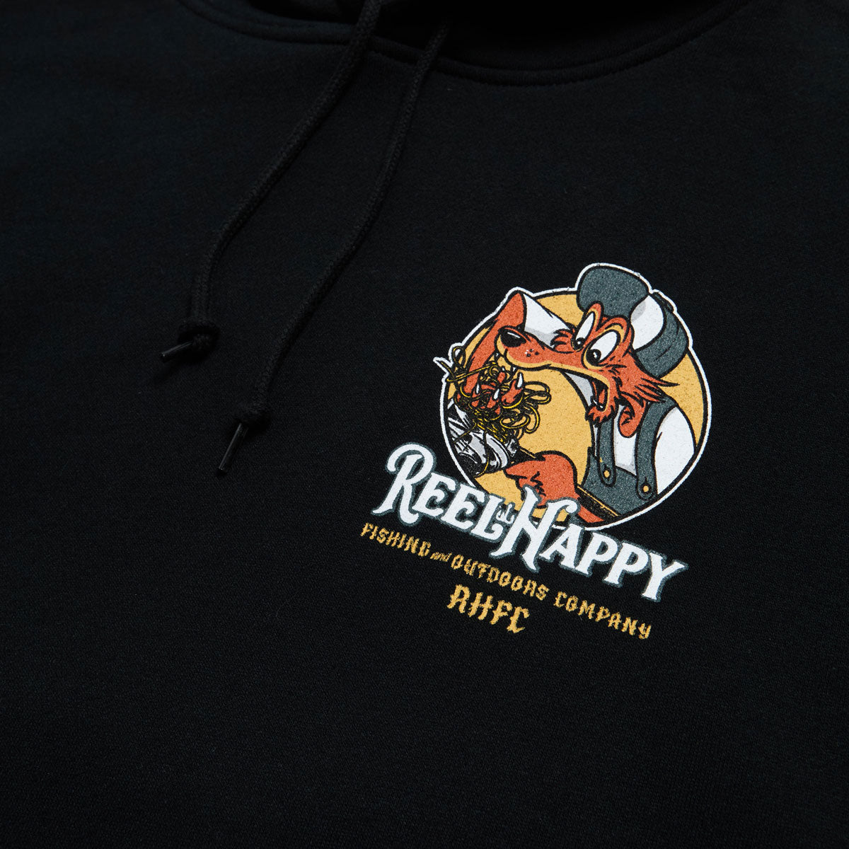 Reel Happy Birds Nest Hoodie - Black image 3