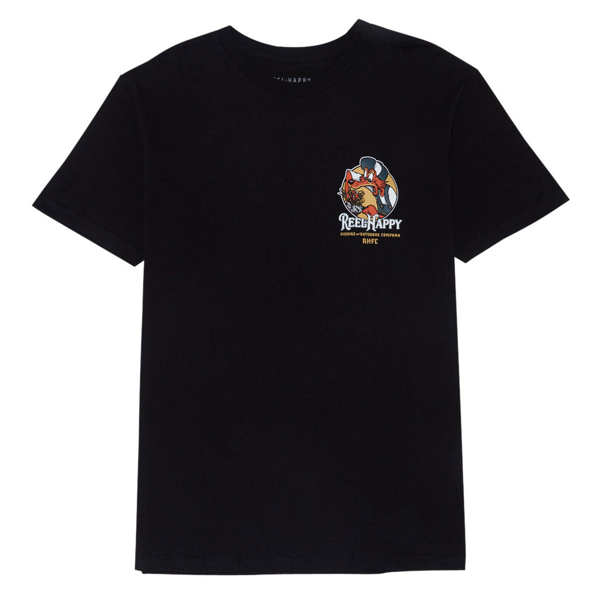 Reel Happy Birds Nest T-Shirt - Black image 2