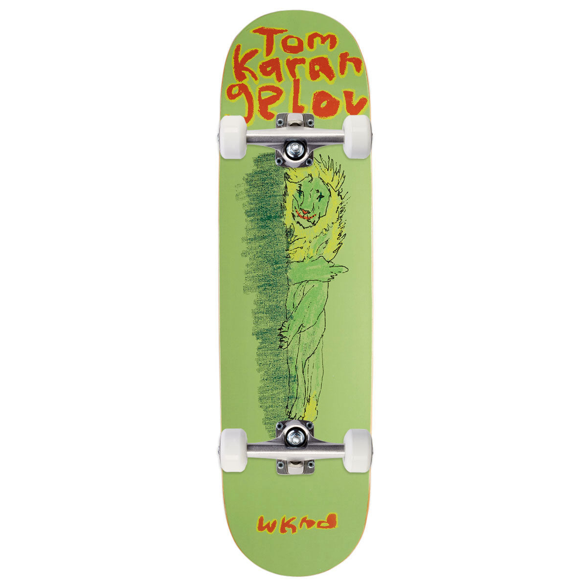 WKND Not Today Tom Karangelov WB Skateboard Complete - Green - 8.25