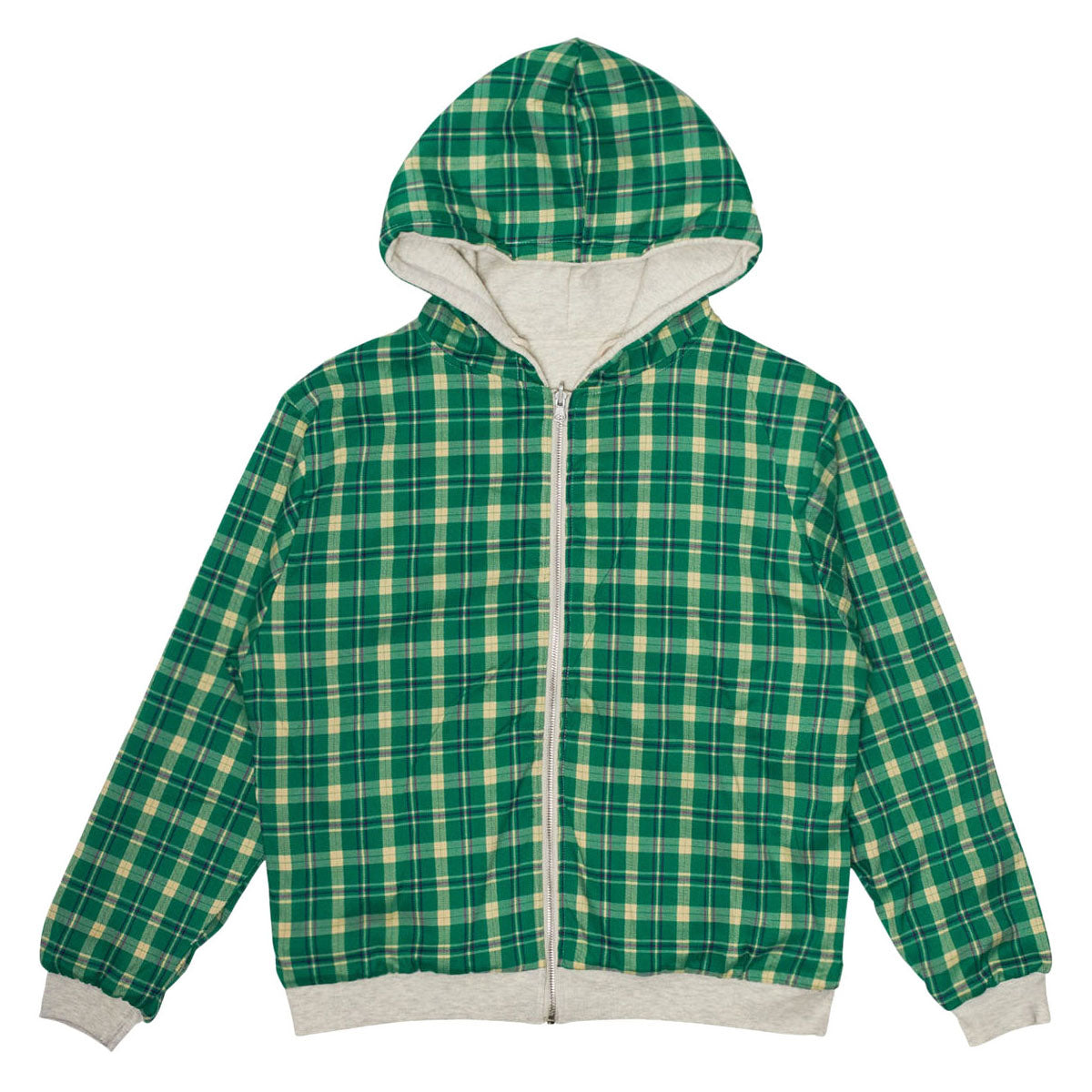 WKND Flannel Lined Zip Hoodie - Oatmeal Heather image 3