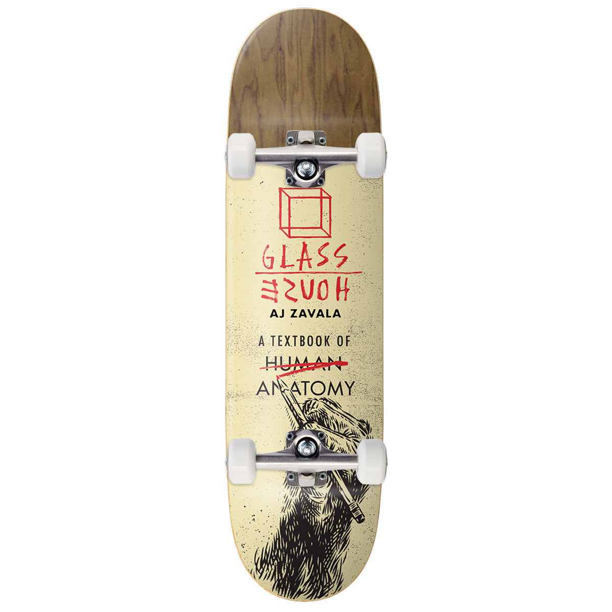 Glass House Zavala Anatomy Skateboard Complete - Assorted Veneers - 8.25