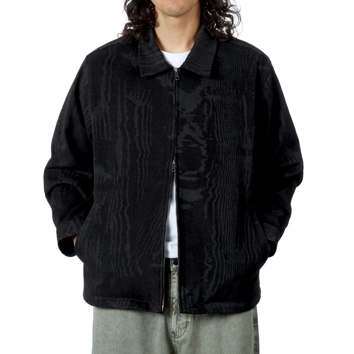 CCS Amoir Libre Zip Chore Jacket - Black Distortion image 3