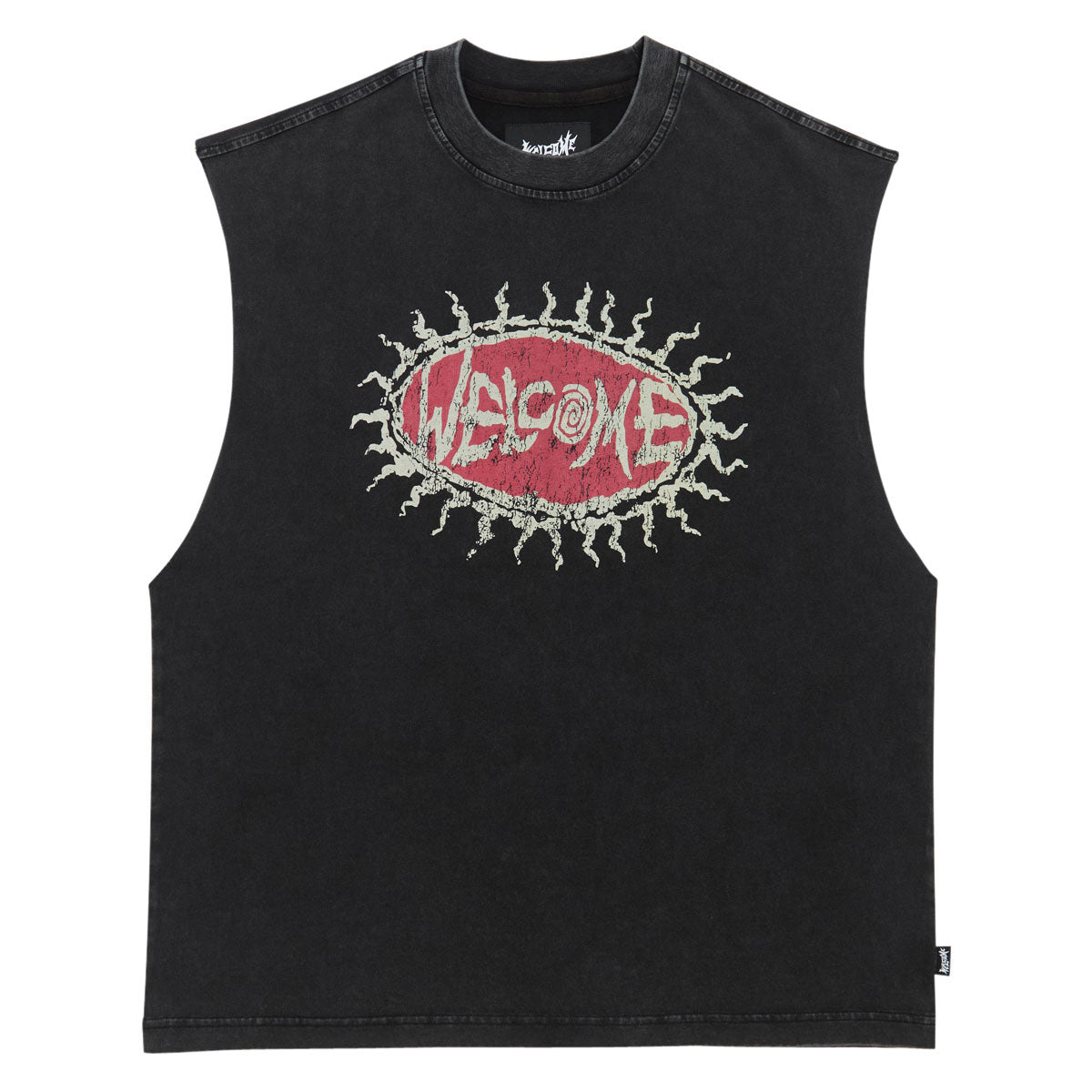 Welcome Cavity Knit Tank Top - Vintage Black image 1