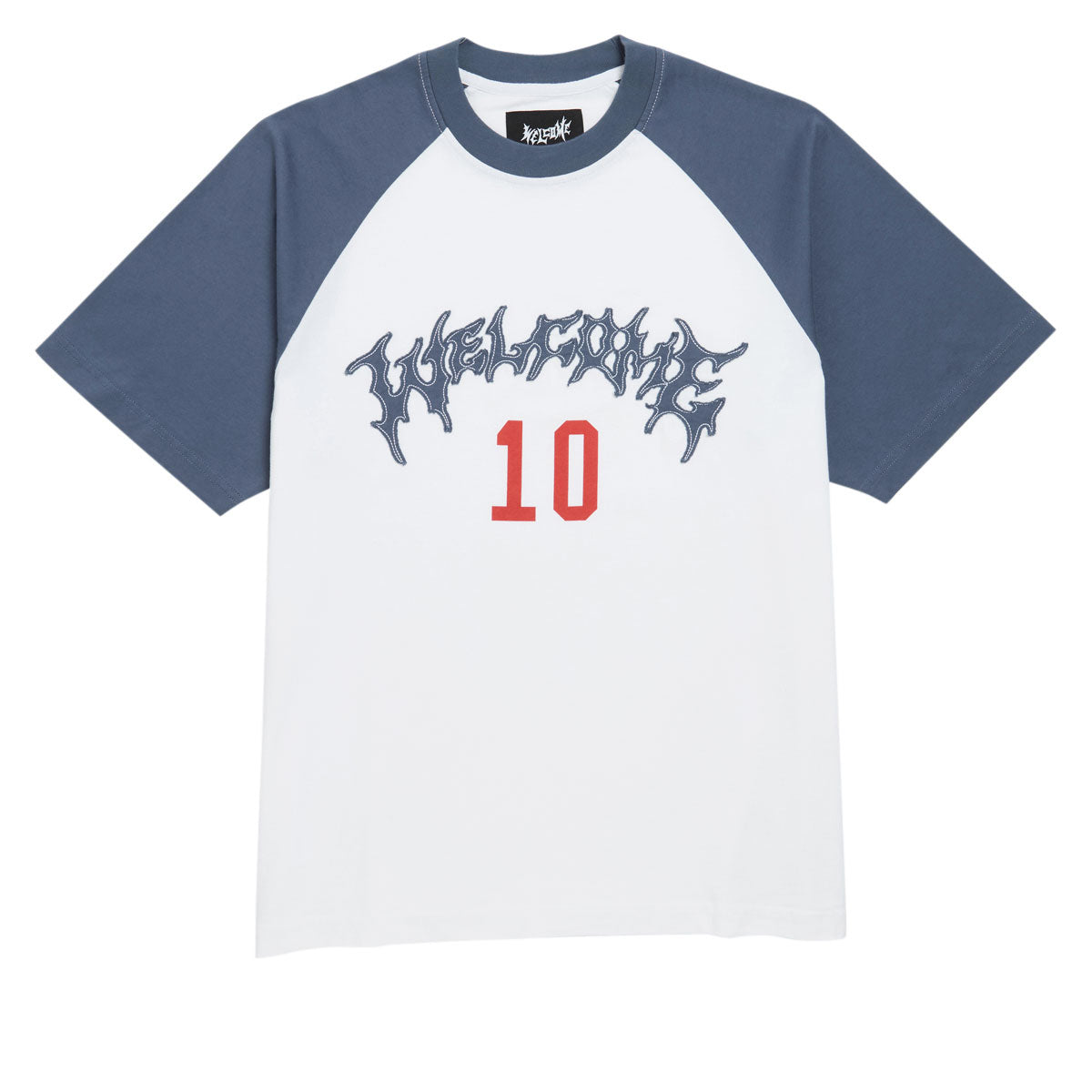 Welcome Dugout Raglan T-Shirt - White/Navy image 1