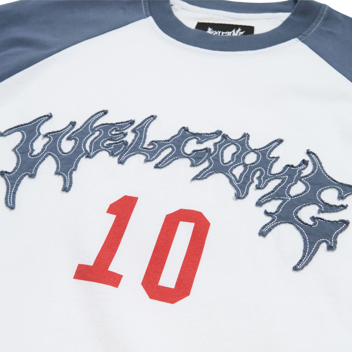 Welcome Dugout Raglan T-Shirt - White/Navy image 2