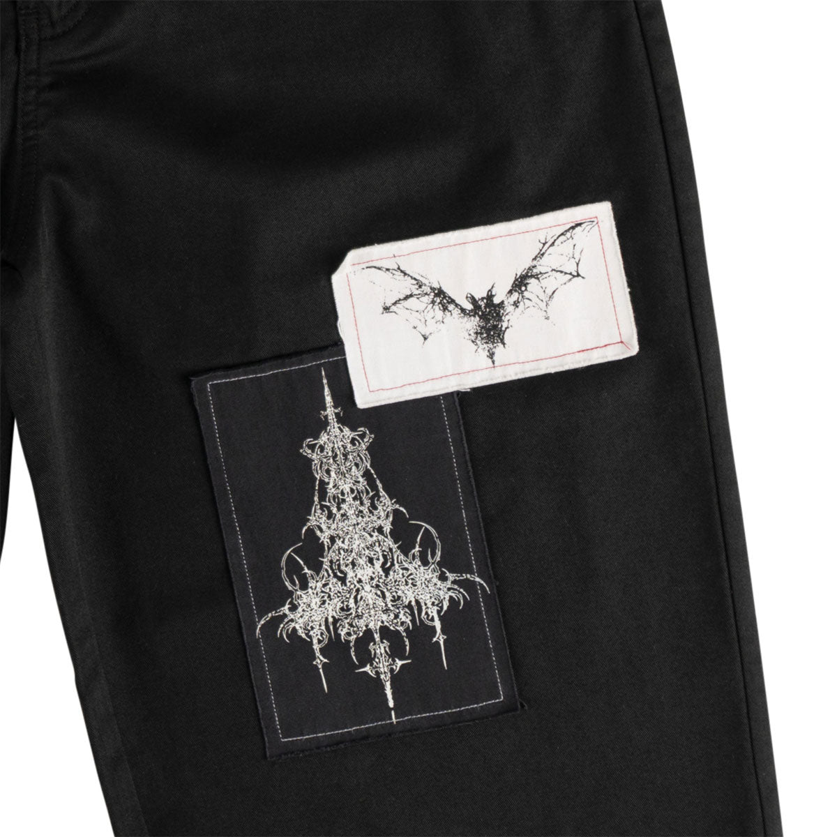 Welcome Shinner Cut-Off Twill Shorts - Black image 5