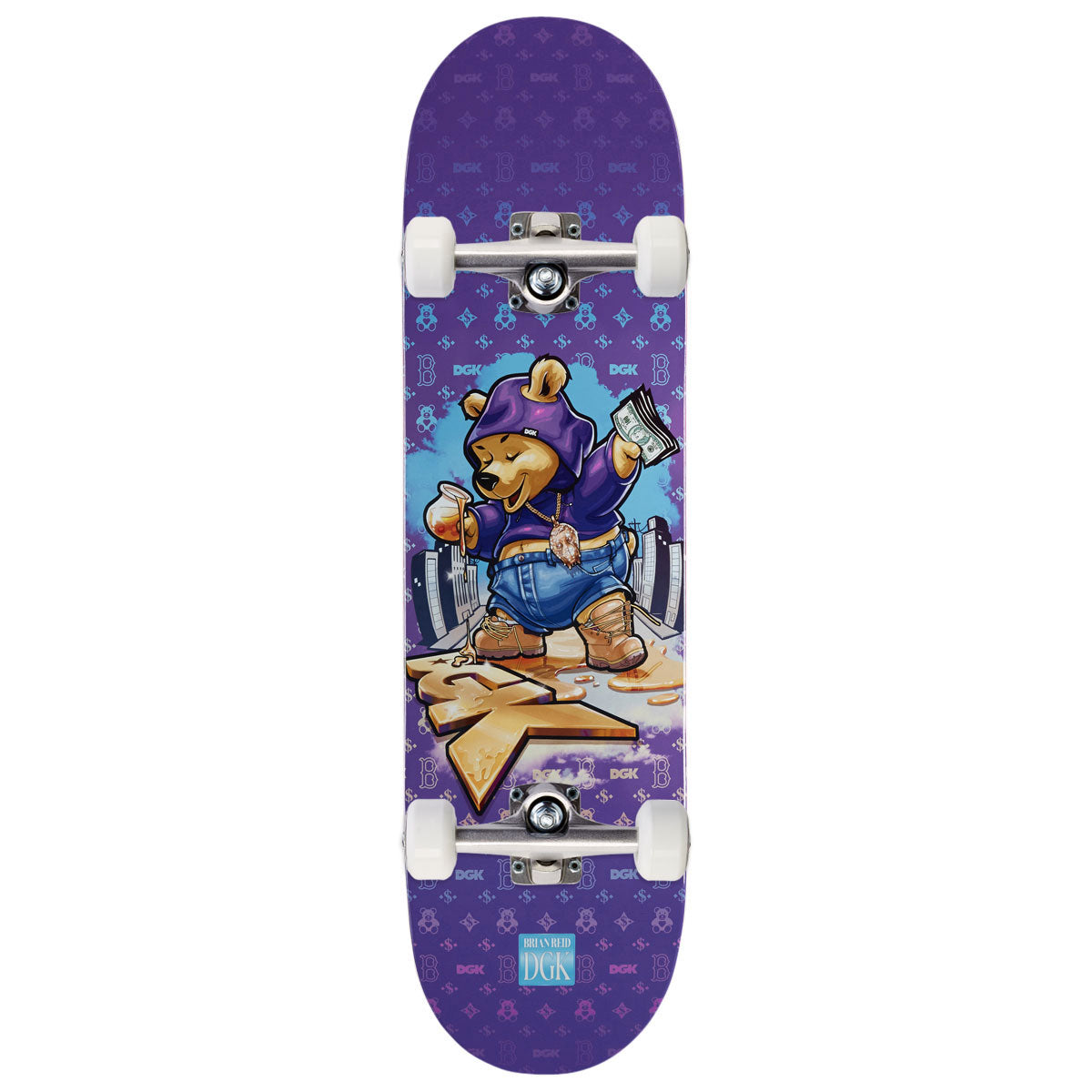 DGK Goldie Reid Skateboard Complete - Purple - 8.25