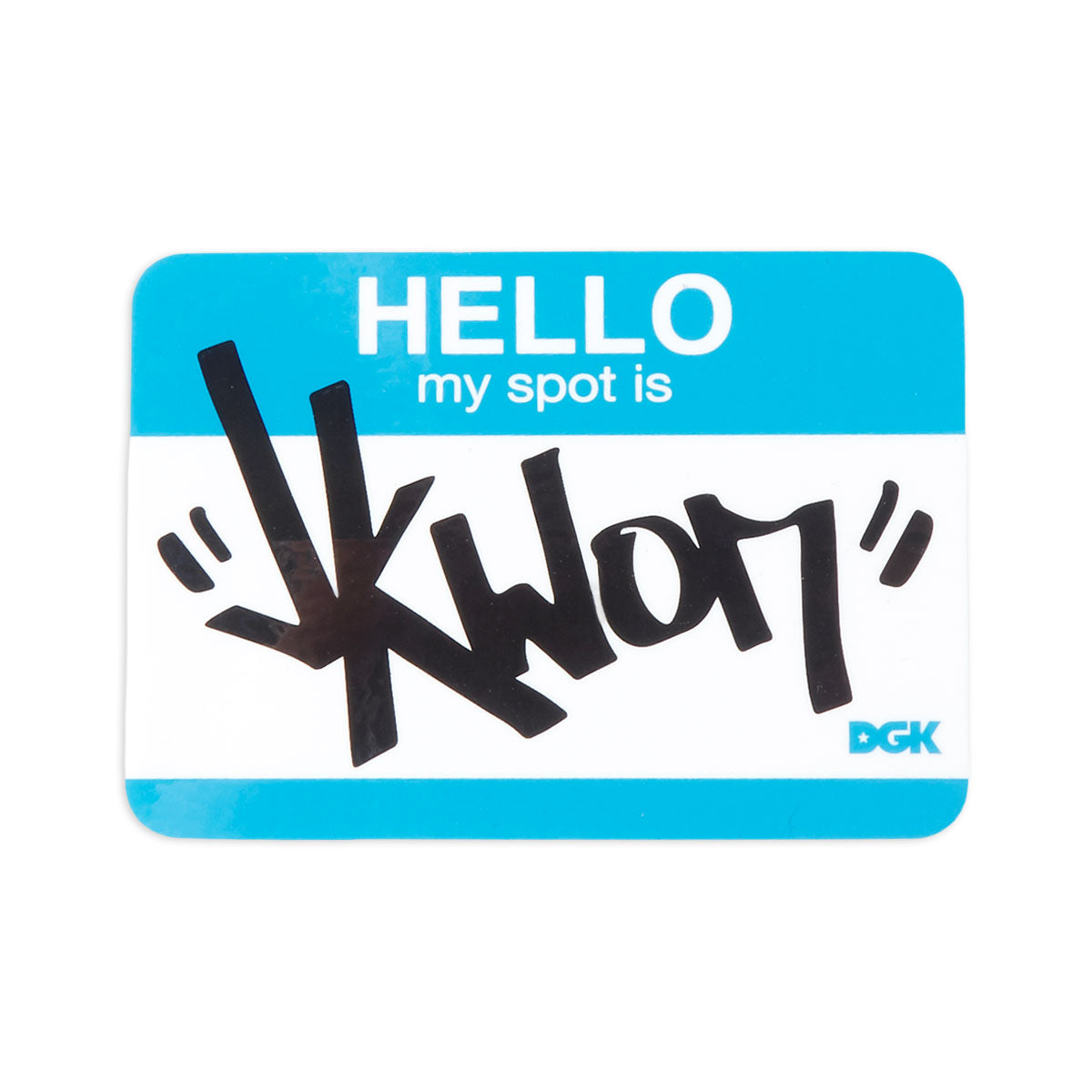 DGK My Spot Is Jkwon Sticker - Blue image 1