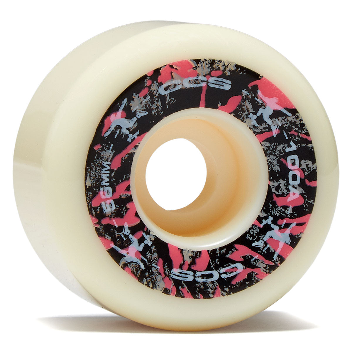 CCS Wide 100a Skateboard Wheels - White - 56mm image 1