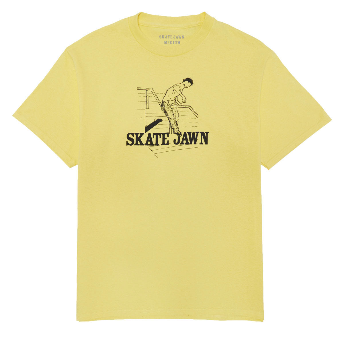 Skate Jawn Handrail T-Shirt - Yellow image 1