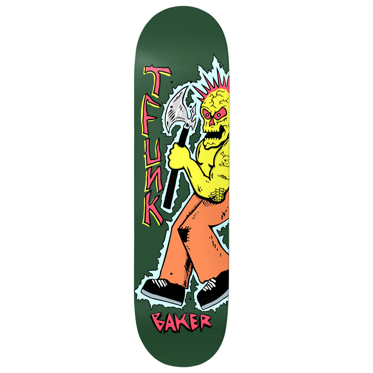 Baker Tristan T-Funk Funkhouser Axe Man Skateboard Deck - 8.388