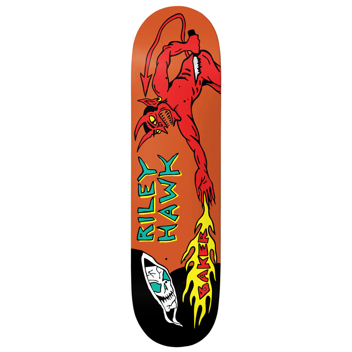 Baker Riley Hawk Evil vs Evil Skateboard Deck - 8.50