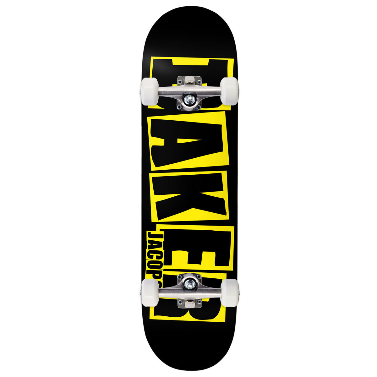Baker Jacopo Carozzi Brand Logo Skateboard Complete - Danger Yellow - 8.00