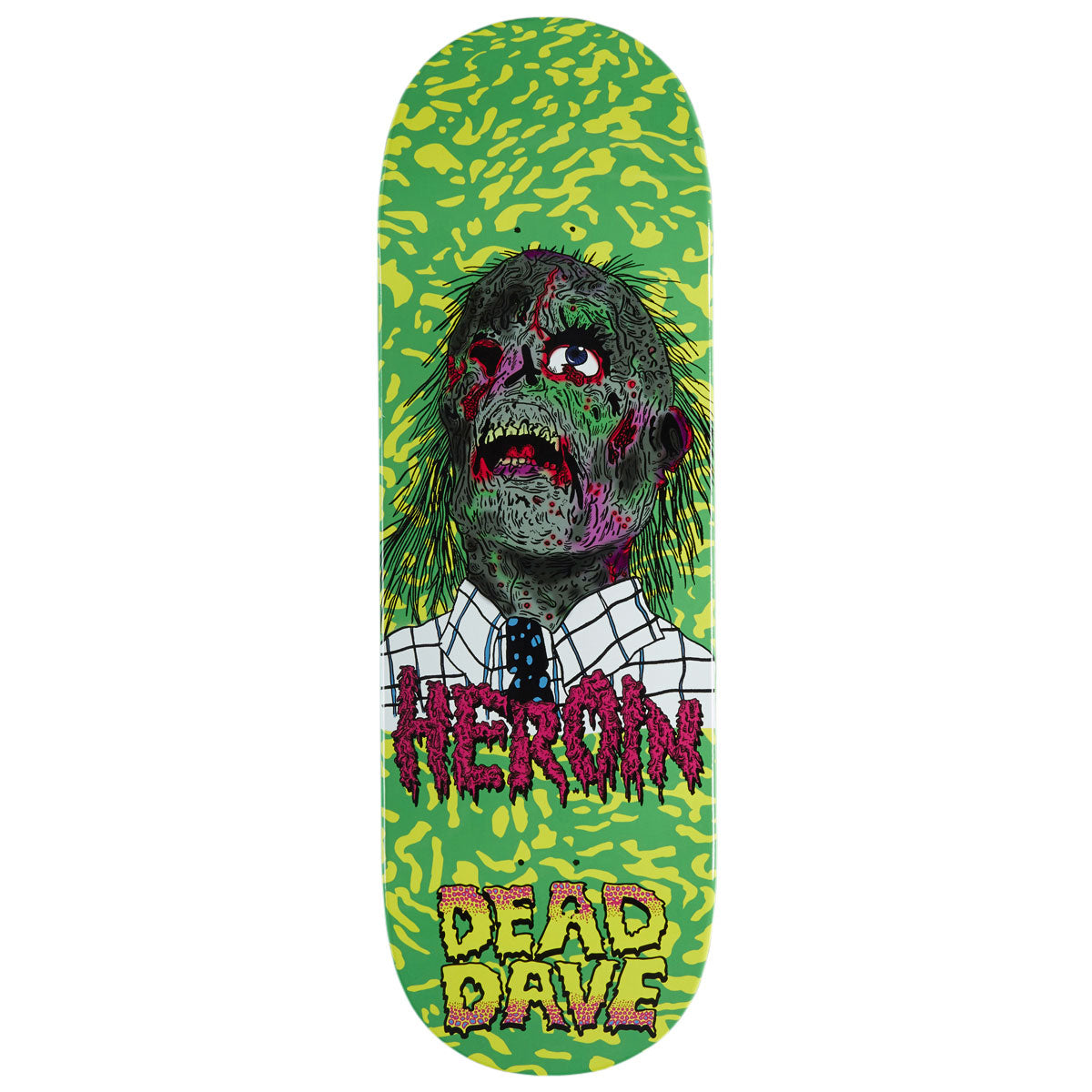 Heroin Dead Dave Dead Head Skateboard Deck - 10.00