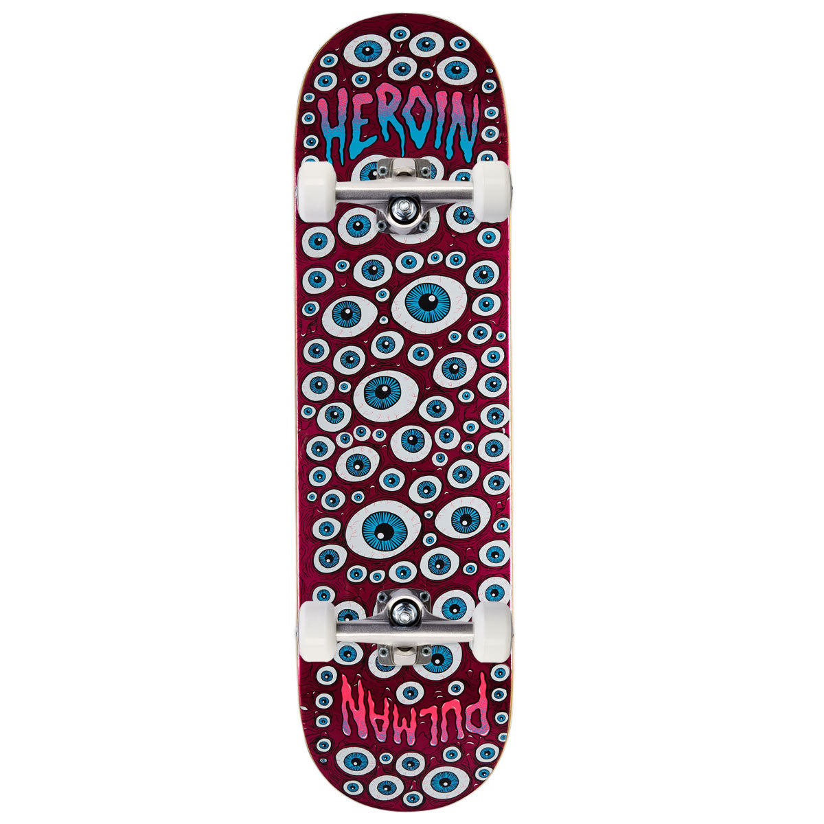 Heroin Chris Pulman Eyes Skateboard Complete - 8.50