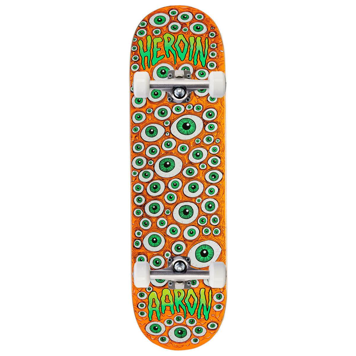 Heroin Aaron Wilson Eyes Skateboard Complete - 8.75