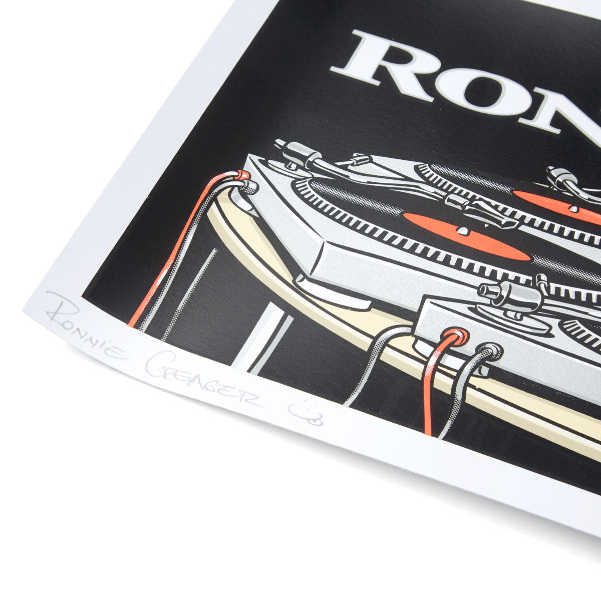 Pragmatic Prints x Blind Ronnie Creager Mixmaster Print - Red/Silver image 3