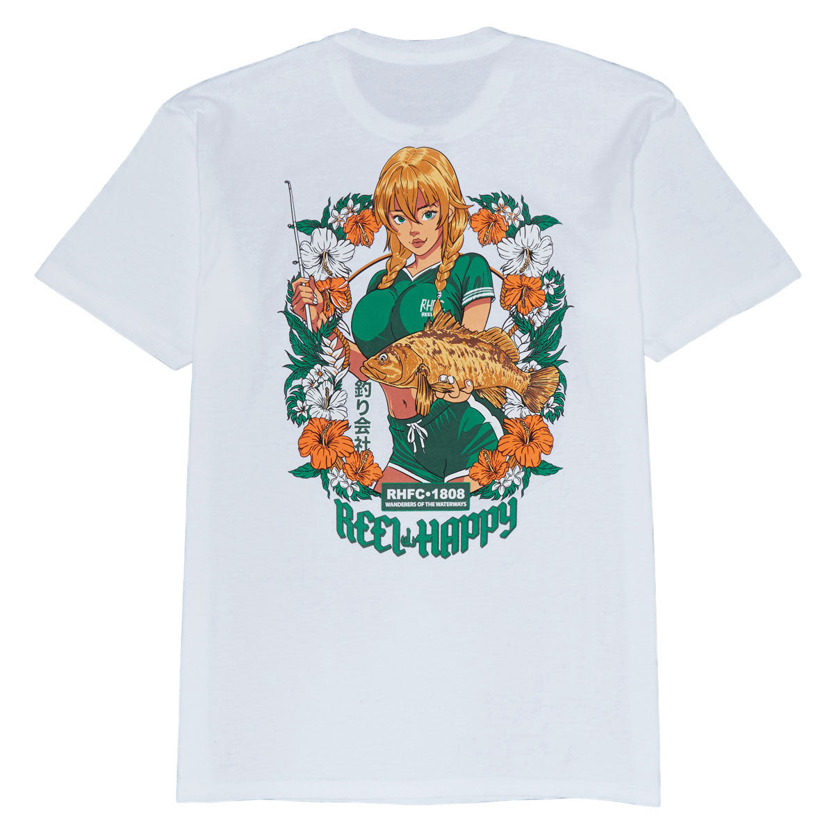 Reel Happy Goldie T-Shirt - White image 1