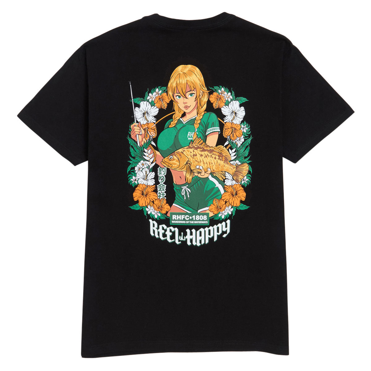 Reel Happy Goldie T-Shirt - Black image 1