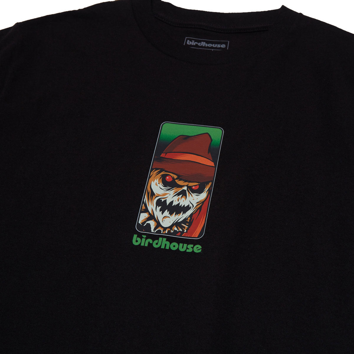 Birdhouse Scarecrow T-Shirt - Black image 2