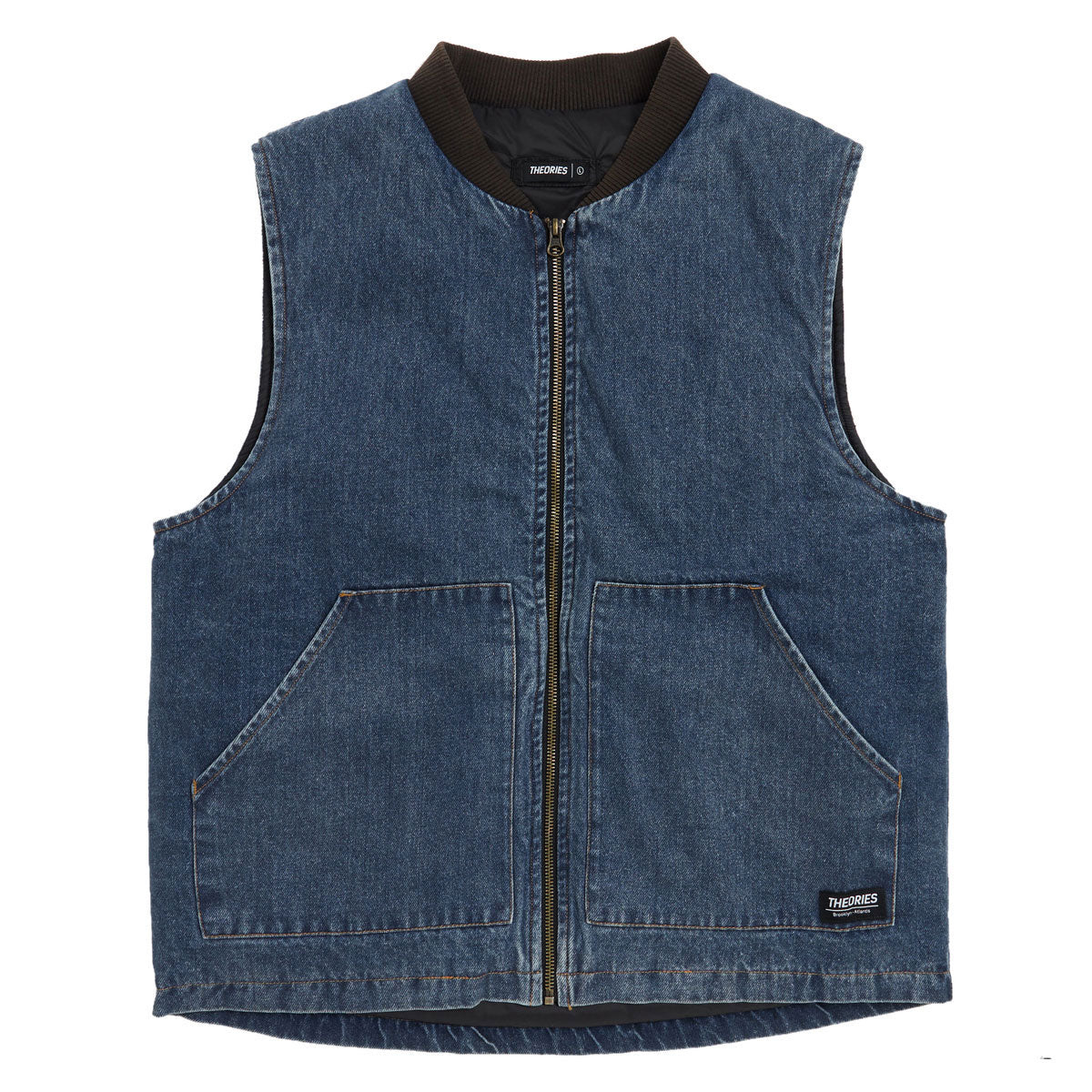 Theories Dakota Denim Vest - Washed Denim image 1