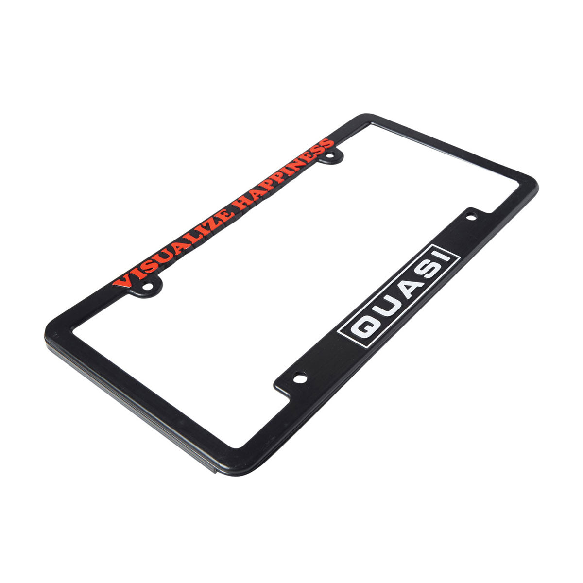 Quasi Happiness License Plate Cover - Black image 2