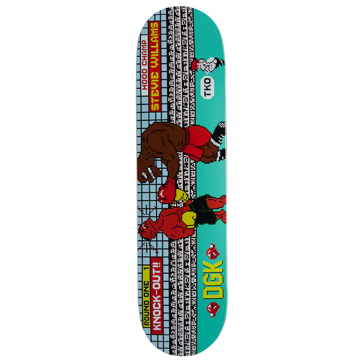 DGK 8 Bit TKO Stevie Skateboard Deck - 8.00