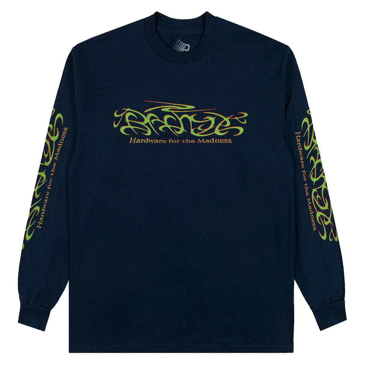 Bronze 56k Madness Long Sleeve T-Shirt - Navy image 1