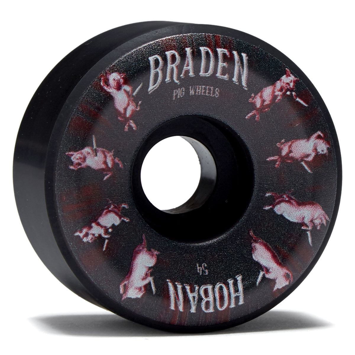 Pig Hoban Pigs Combo Shape 99a Skateboard Wheels - Black - 54mm image 1