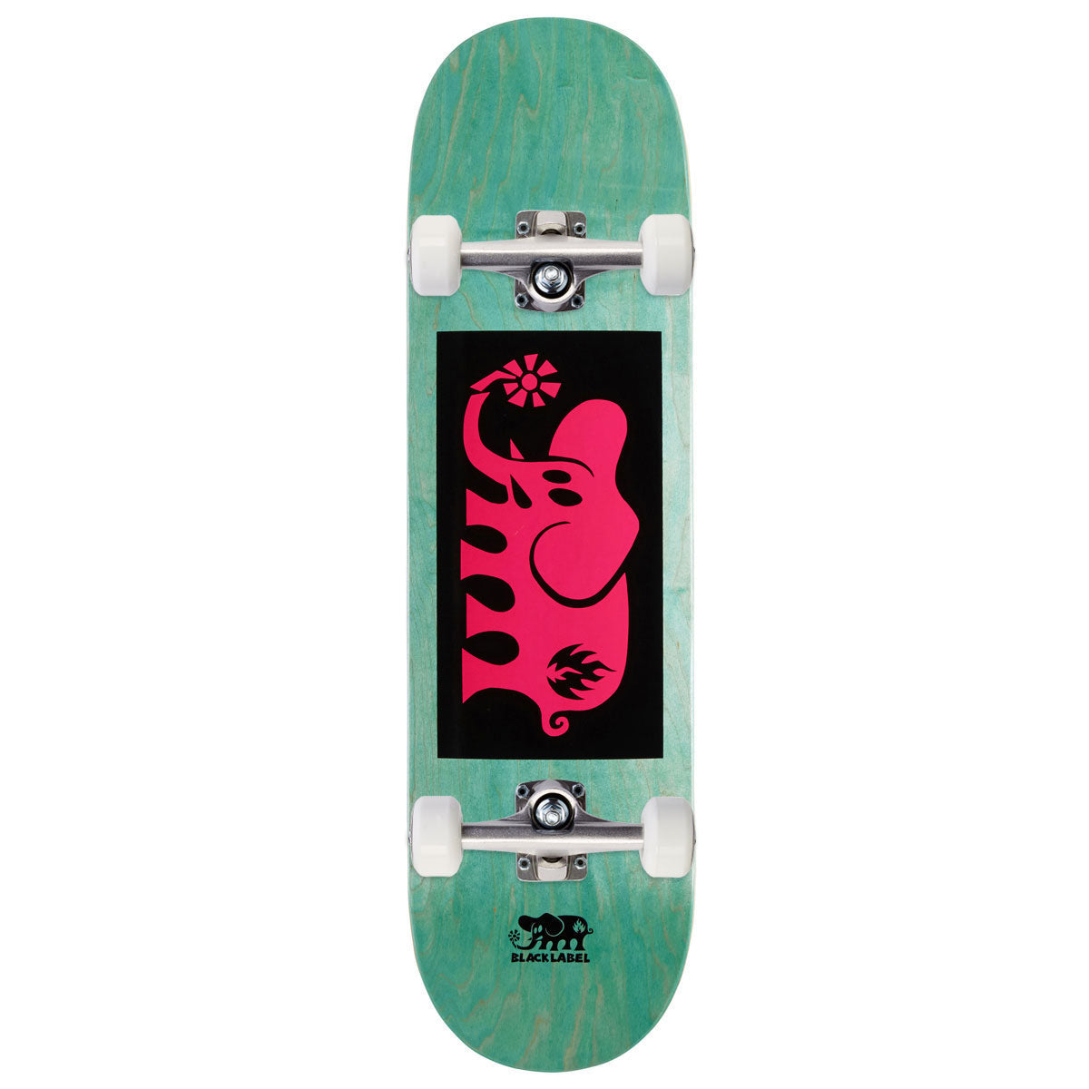 Black Label Elephant Block Skateboard Complete - Pink - 8.50