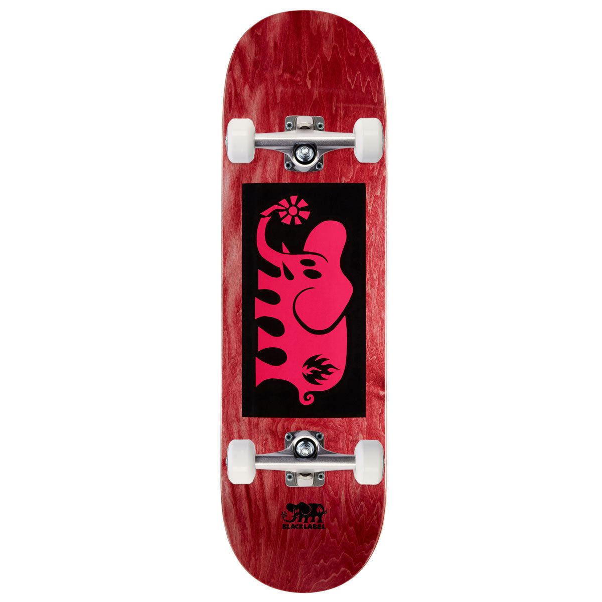 Black Label Elephant Block Skateboard Complete - Pink - 9.00